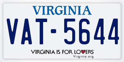 VA license plate VAT5644