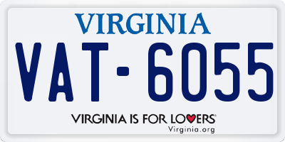 VA license plate VAT6055