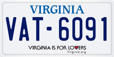 VA license plate VAT6091