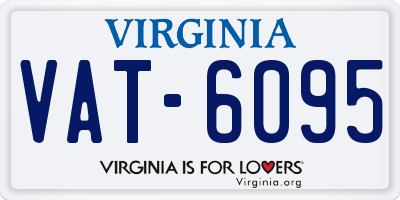 VA license plate VAT6095