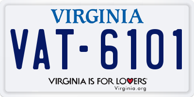 VA license plate VAT6101