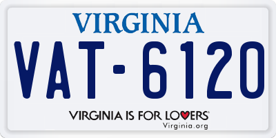 VA license plate VAT6120