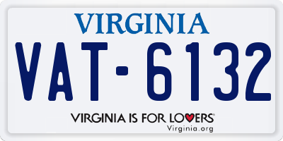 VA license plate VAT6132