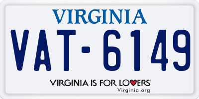 VA license plate VAT6149