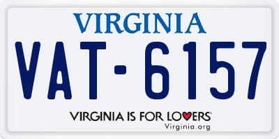 VA license plate VAT6157