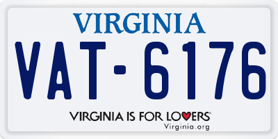 VA license plate VAT6176