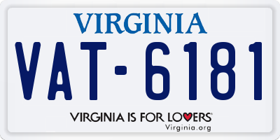 VA license plate VAT6181