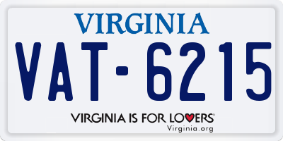 VA license plate VAT6215