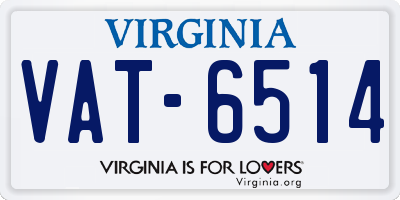 VA license plate VAT6514