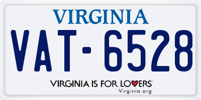 VA license plate VAT6528