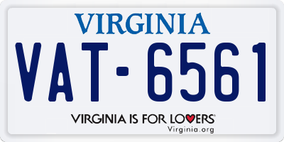 VA license plate VAT6561