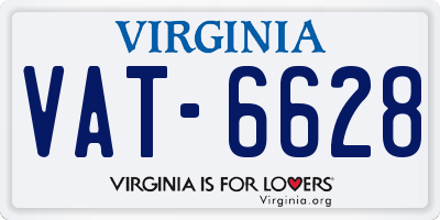 VA license plate VAT6628