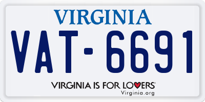 VA license plate VAT6691