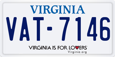 VA license plate VAT7146