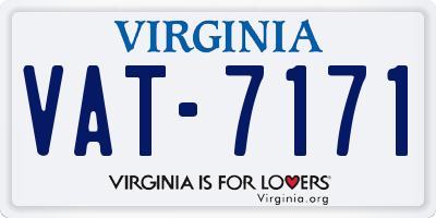 VA license plate VAT7171
