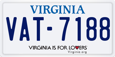 VA license plate VAT7188