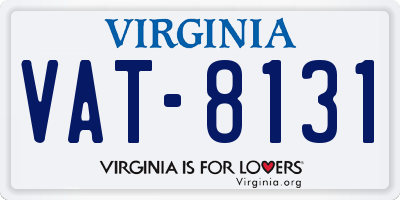 VA license plate VAT8131