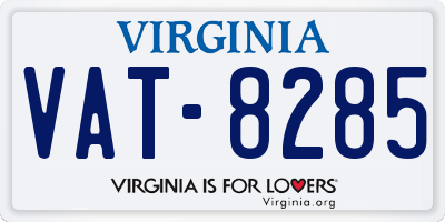 VA license plate VAT8285