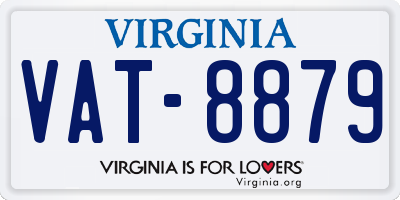 VA license plate VAT8879