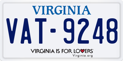 VA license plate VAT9248