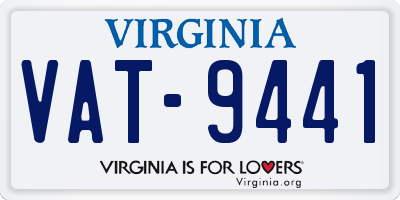 VA license plate VAT9441