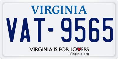 VA license plate VAT9565