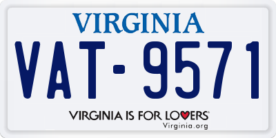 VA license plate VAT9571