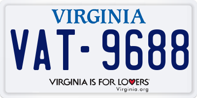 VA license plate VAT9688
