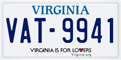 VA license plate VAT9941