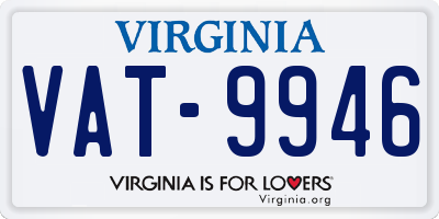 VA license plate VAT9946