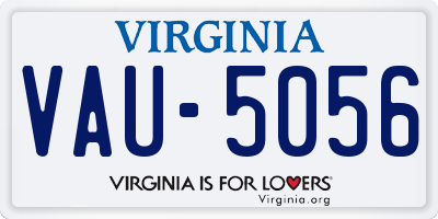 VA license plate VAU5056