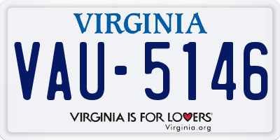 VA license plate VAU5146