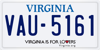 VA license plate VAU5161