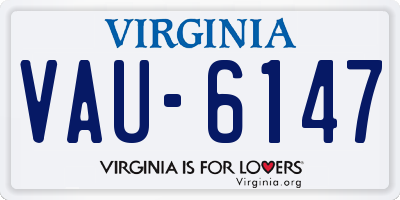 VA license plate VAU6147