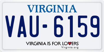 VA license plate VAU6159