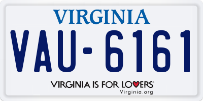 VA license plate VAU6161