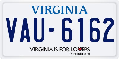 VA license plate VAU6162