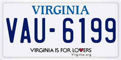 VA license plate VAU6199