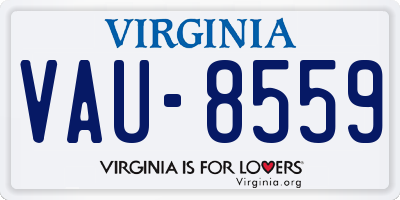 VA license plate VAU8559