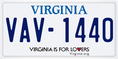 VA license plate VAV1440