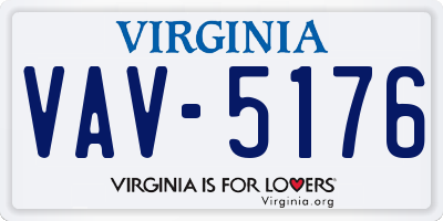 VA license plate VAV5176