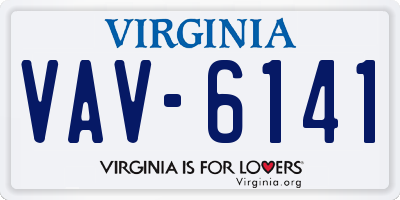 VA license plate VAV6141