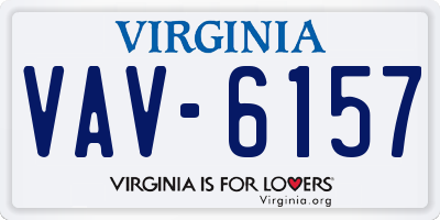 VA license plate VAV6157