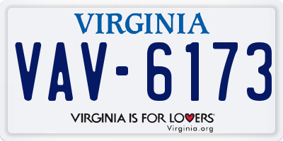 VA license plate VAV6173