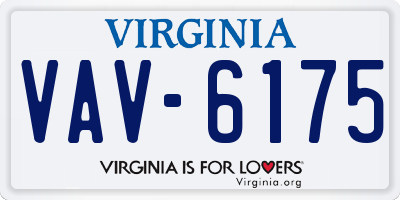 VA license plate VAV6175