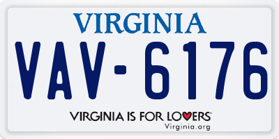 VA license plate VAV6176