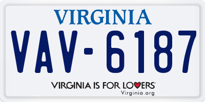 VA license plate VAV6187