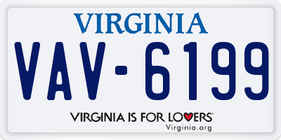 VA license plate VAV6199