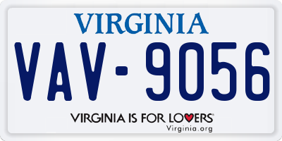 VA license plate VAV9056