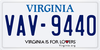 VA license plate VAV9440